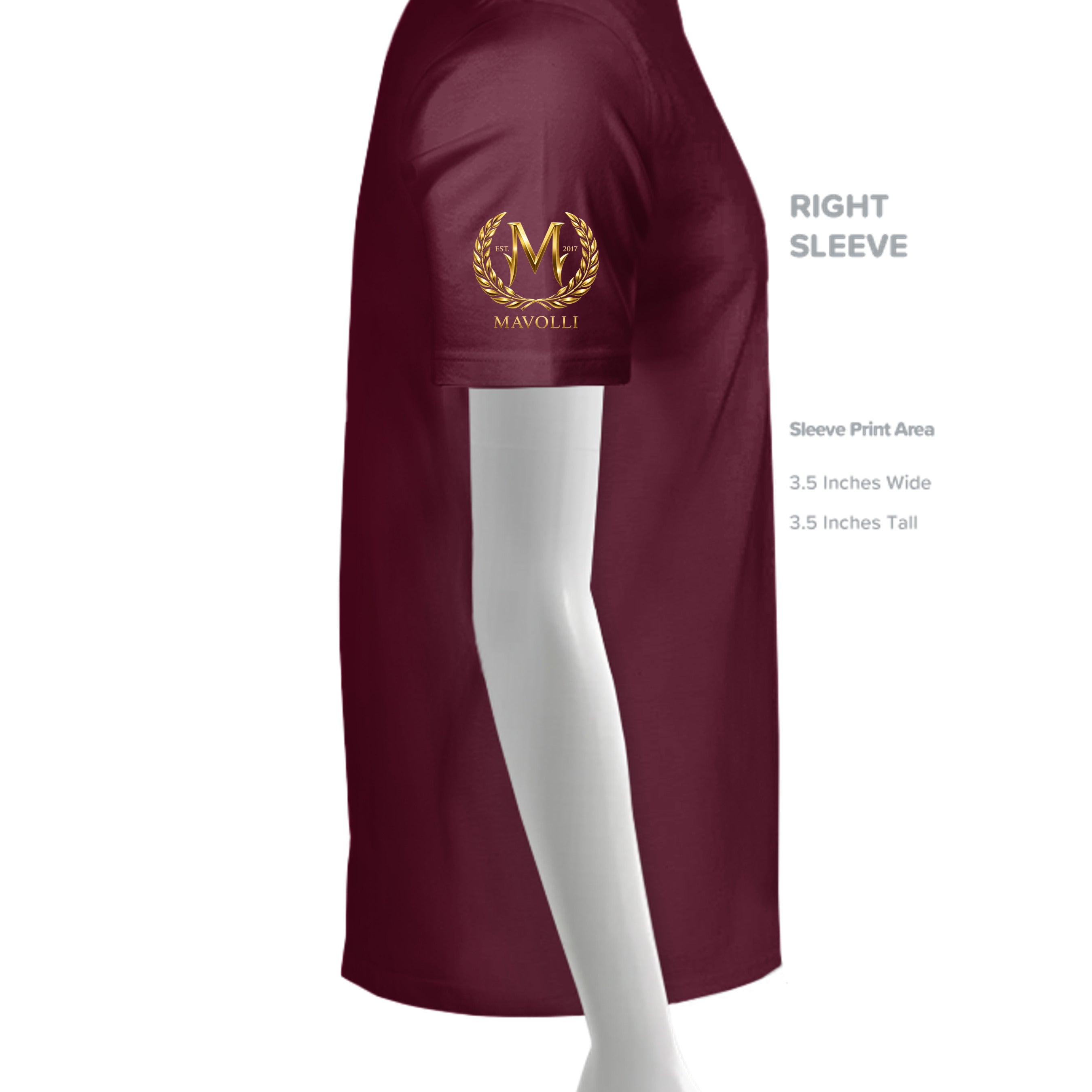 MAROON - G500 - SLEEVE_RIGHT